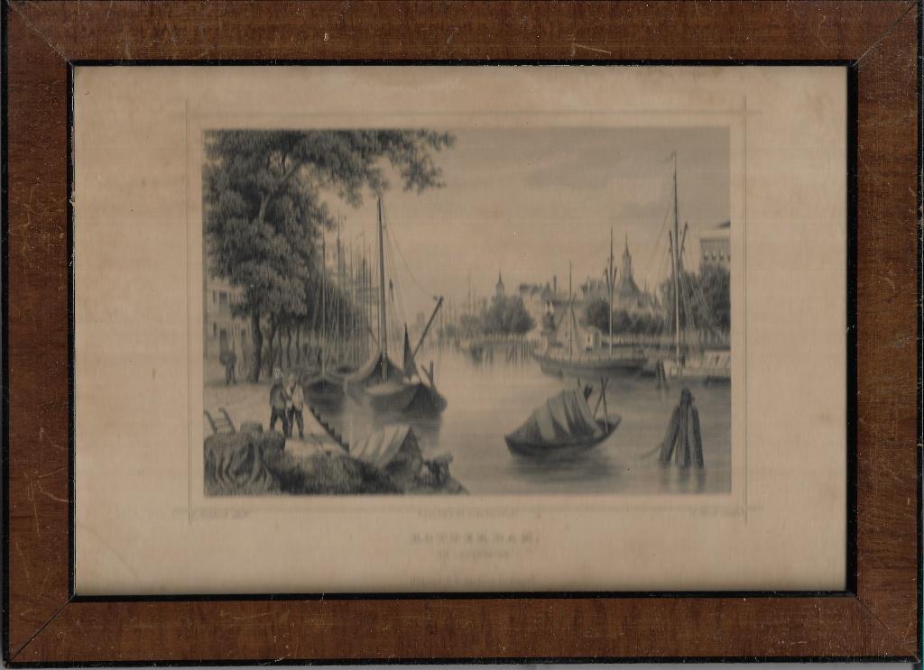 Rotterdam, Verzenden, Stadsgezicht, 19 cm, Gravure