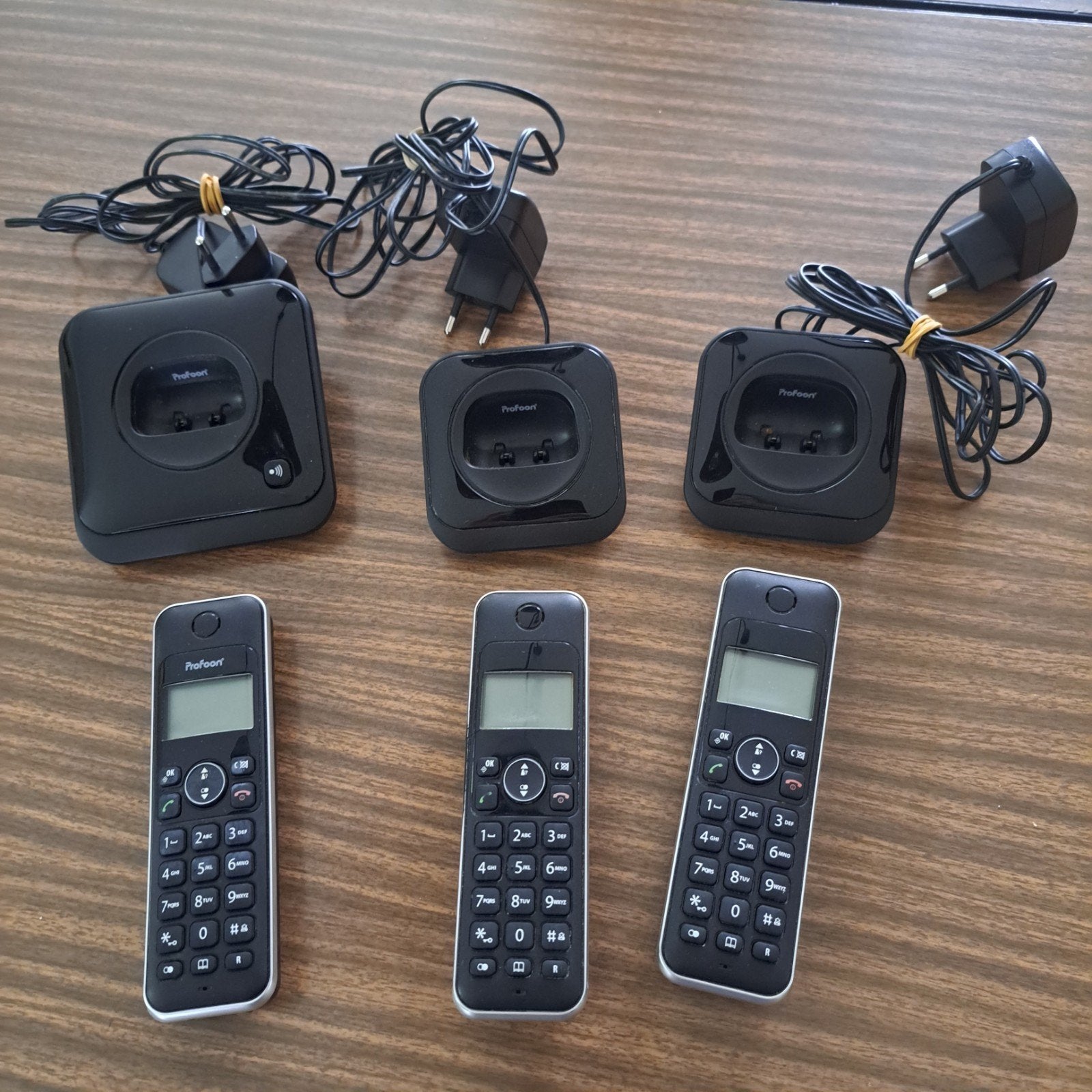 profoon  dect  trio telefoons, Telecommunicatie, Ophalen of Verzenden, Zo goed als nieuw, 3 handsets