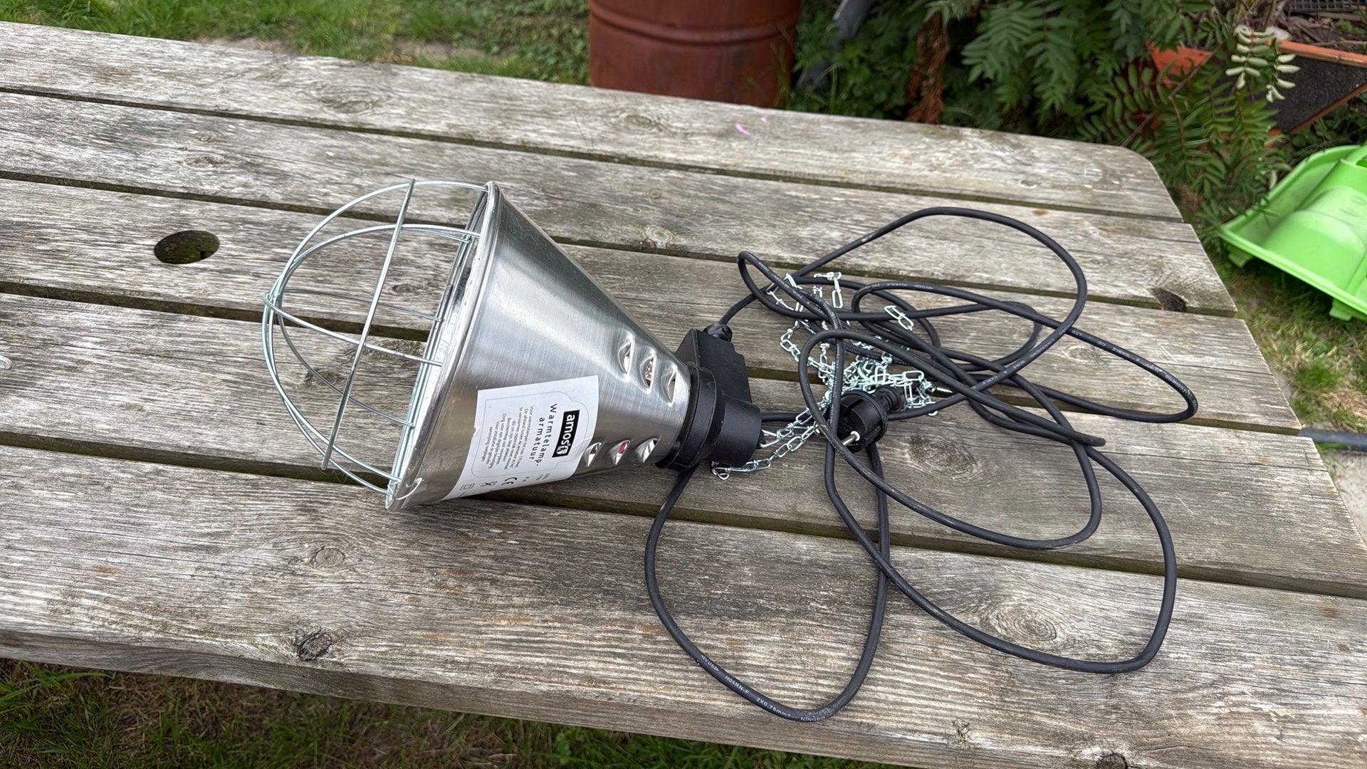 Amos warmte armatuur met lamp, Ophalen of Verzenden, Zo goed als nieuw, Overige typen
