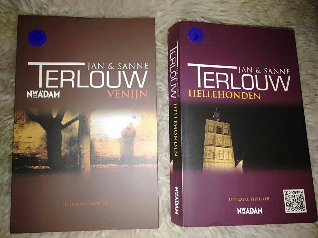Jan en Sanne Terlouw - Hellehonden + Venijn, Ophalen, Zo goed als nieuw, Jan Terlouw; Sanne Terlouw