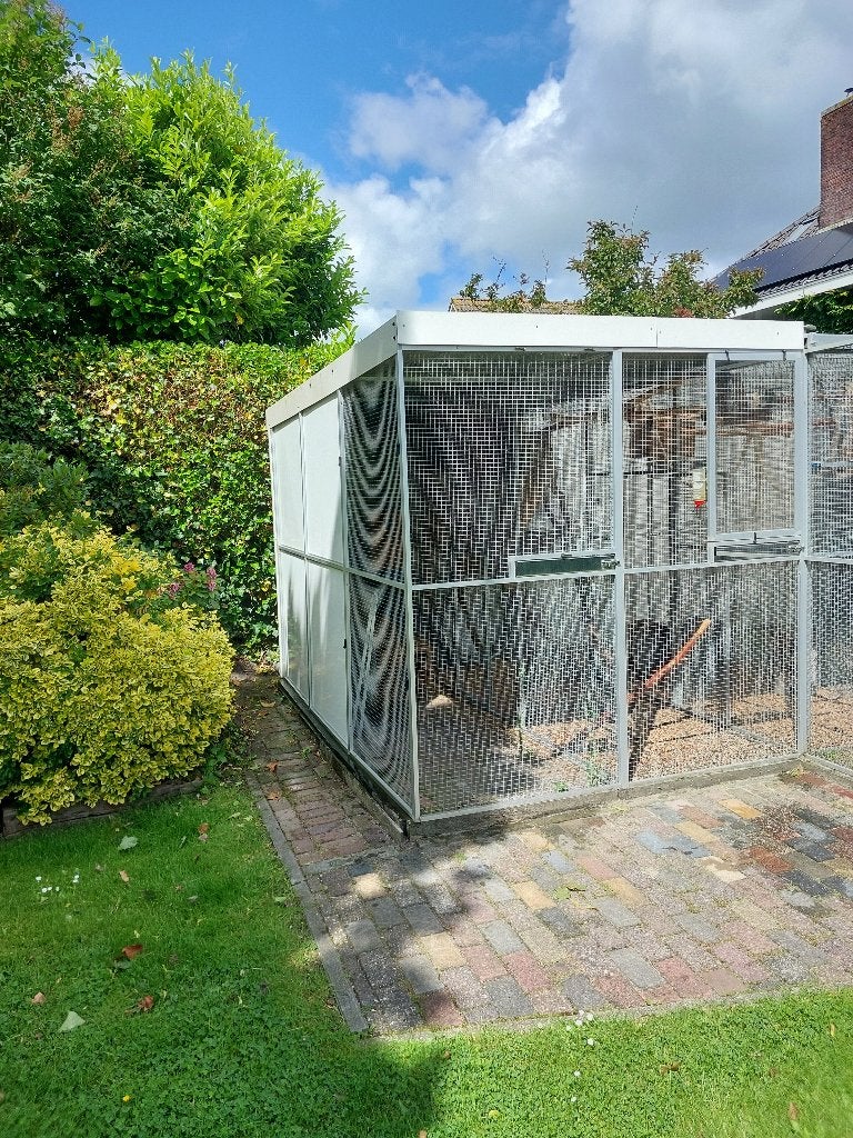 Volière, Dieren en Toebehoren, Ophalen, Zo goed als nieuw, Aluminium, Volière