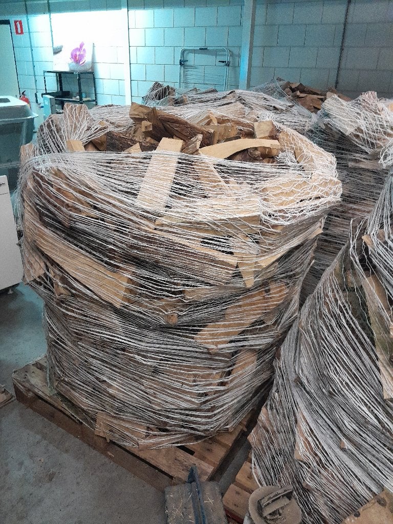Pallets Haardhout eiken gedroogd., 6 m³ of meer, Ophalen, Eikenhout, Blokken