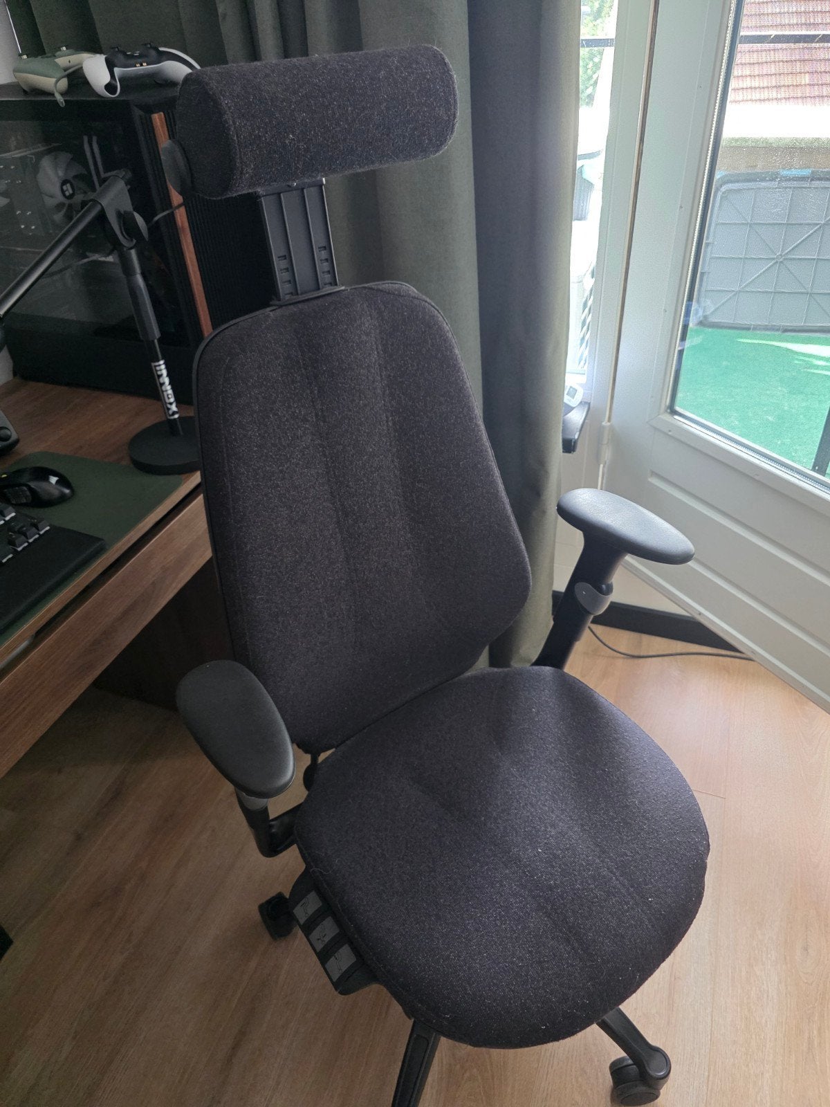 RH Logic 400 Bureaustoel Stof - Ergonomisch & Gebruikt, Ophalen, Gebruikt, Zwart, Bureaustoel