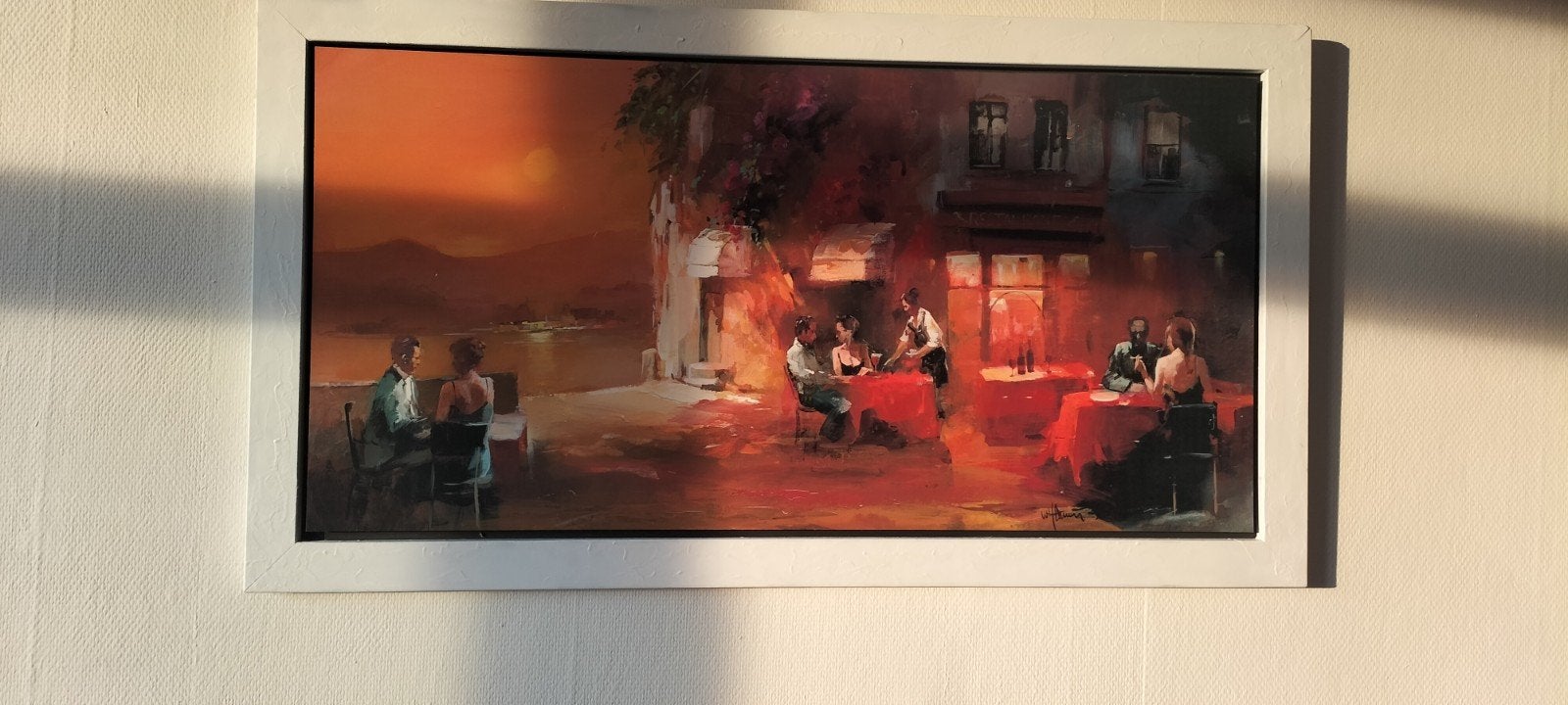 Sfeervol j: Avondje uit aan het water, Antiek en Kunst, Ophalen of Verzenden