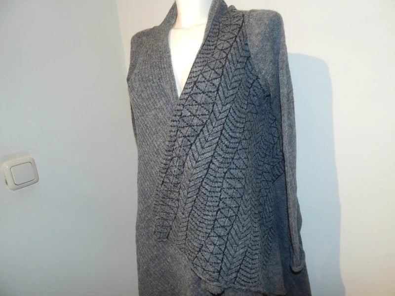 Sarah Pacini pracht vest motief deels oa alpaca merino, Verzenden, Sarah Pacini, Maat 46/48 (XL) of groter, Zo goed als nieuw