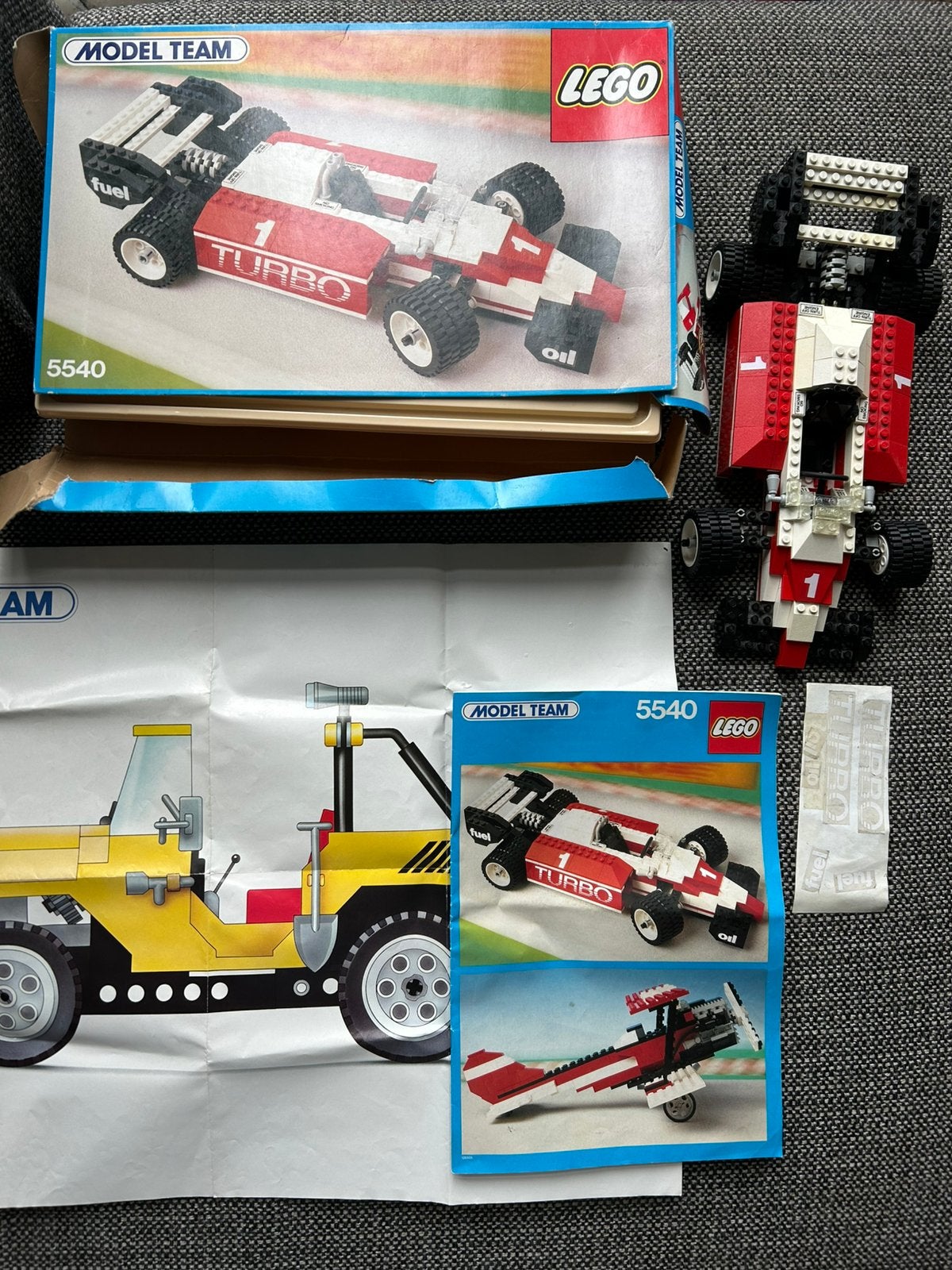 Vintage lego 5540 model team met doos, Ophalen of Verzenden, Gebruikt