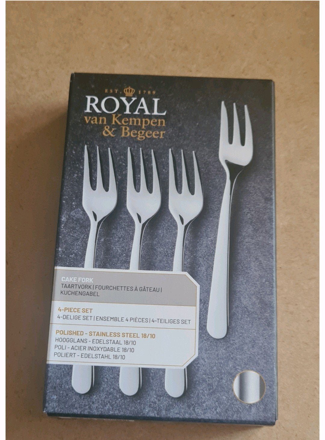 Ah royal van kempen en begeer bestek taartvorkjes vorkjes, Nieuw, Ophalen of Verzenden, Rvs of Chroom, Vaatwasserbestendig