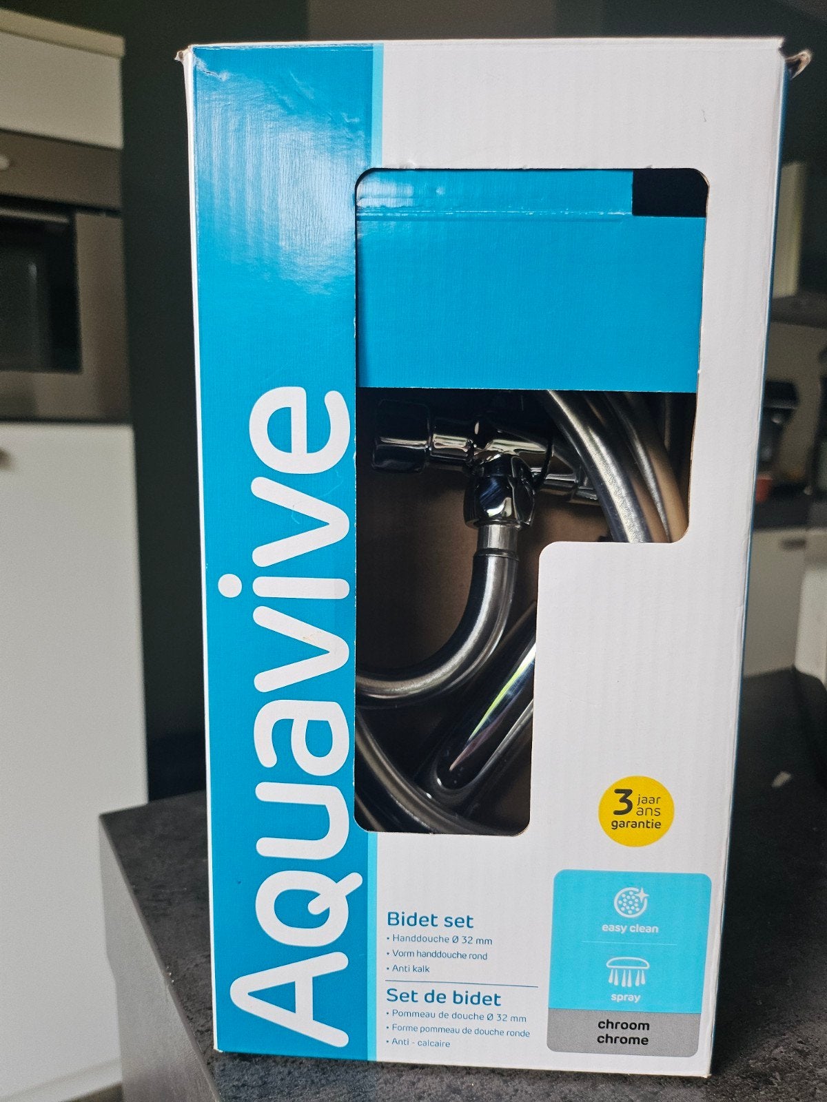 Aquavive Bidet Set - Chroom Handdouche, Ophalen of Verzenden, Nieuw, Chroom, Douche