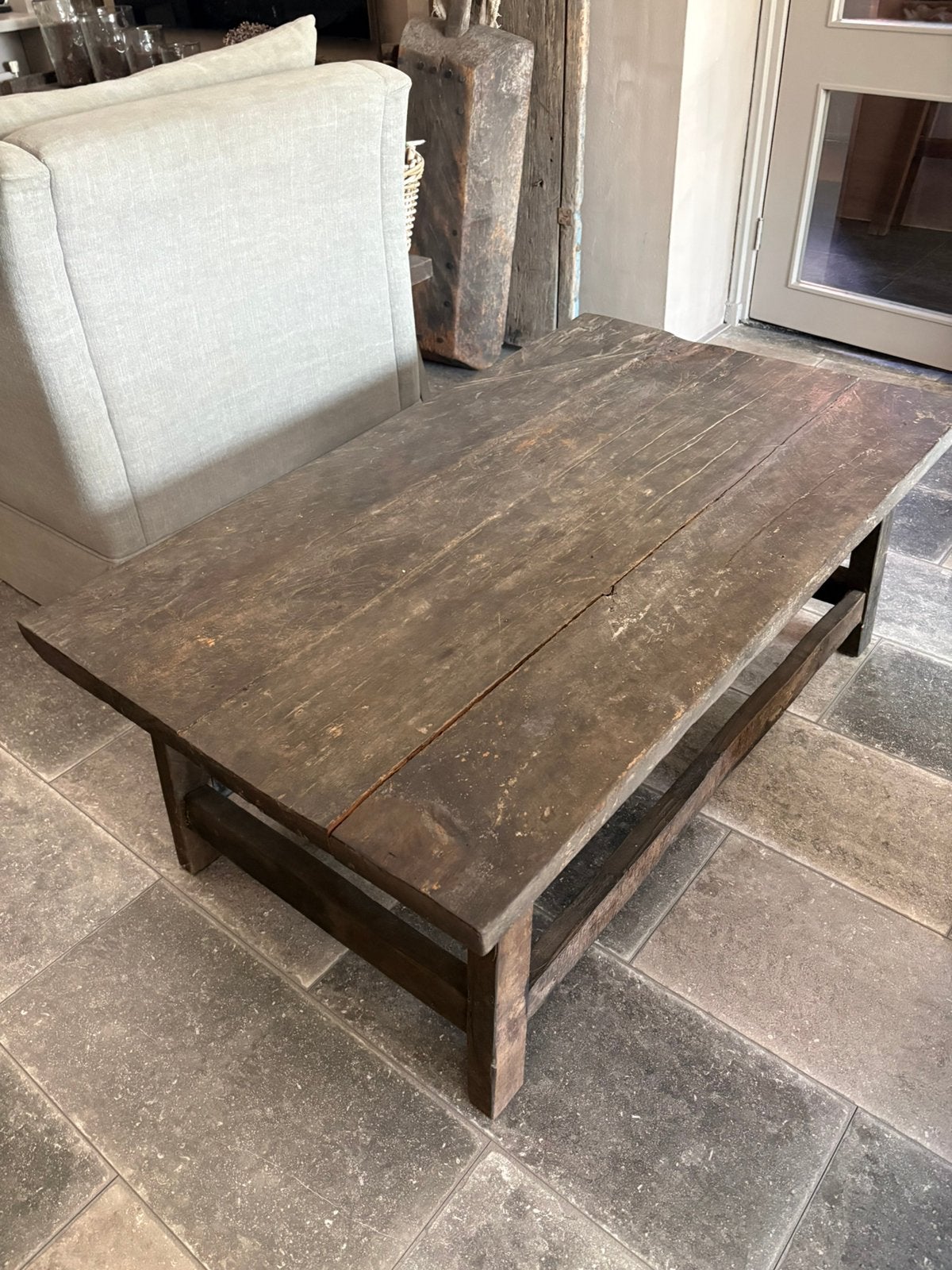 Salontafel old barn, Ophalen, 100 tot 150 cm, 50 tot 100 cm, Zo goed als nieuw