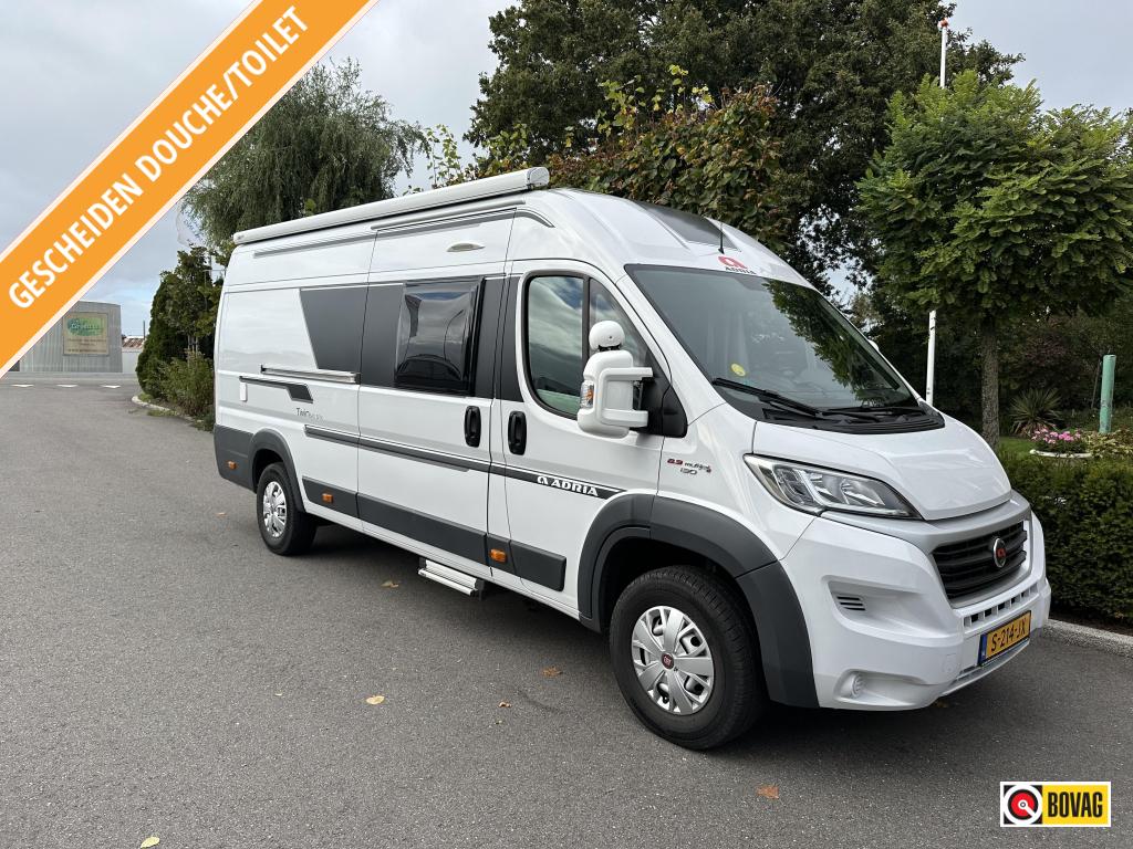 Adria Twin 640 SPX ZGAN zeer compleet, Caravans en Kamperen, Campers, Luifel, Buscamper of Camperbus, Fiat, Airbags
