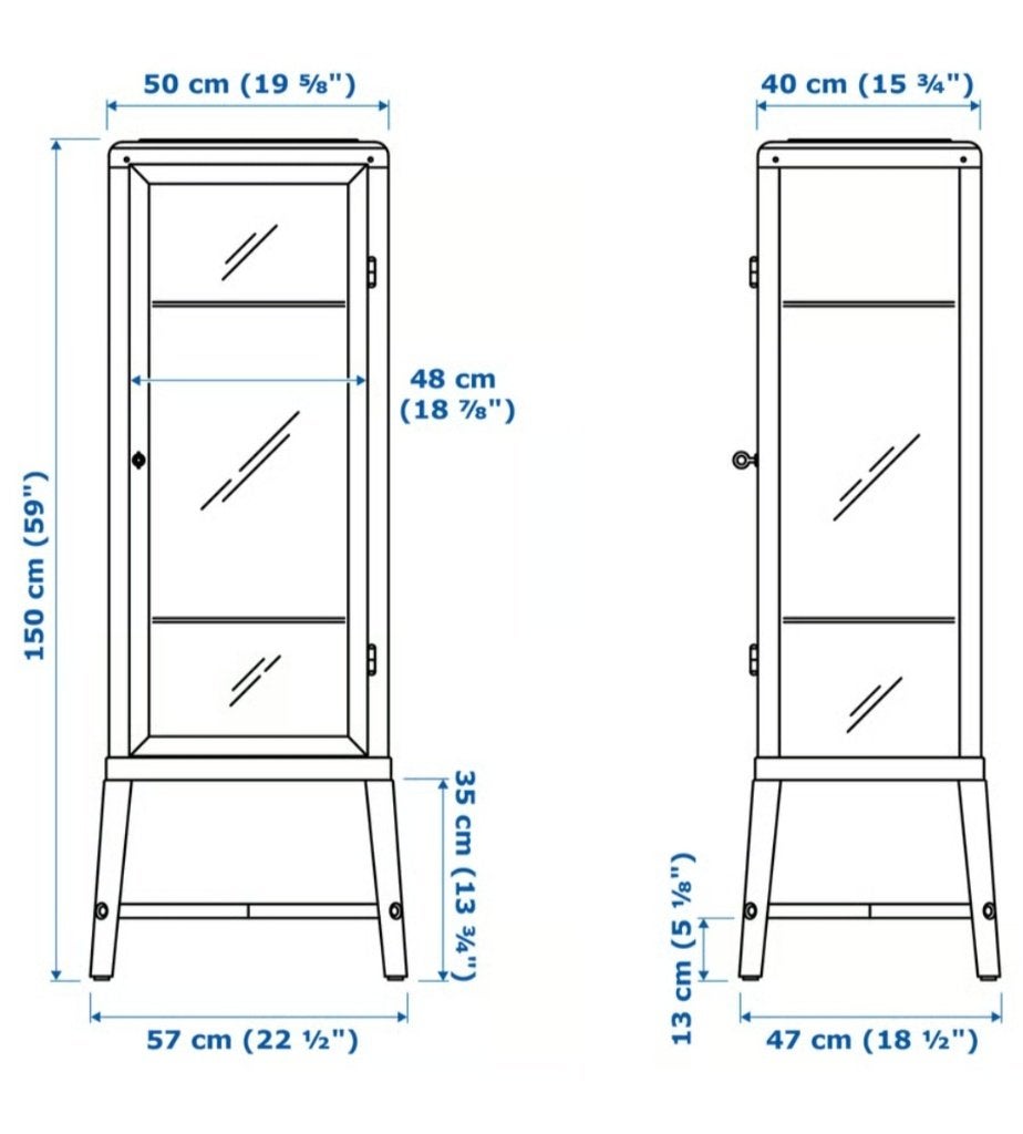 Fabrikor ikea kast, prijs zie omschrijving, Huis en Inrichting, Kasten | Vitrinekasten, Ophalen, Gebruikt, Met deur(en), Glas
