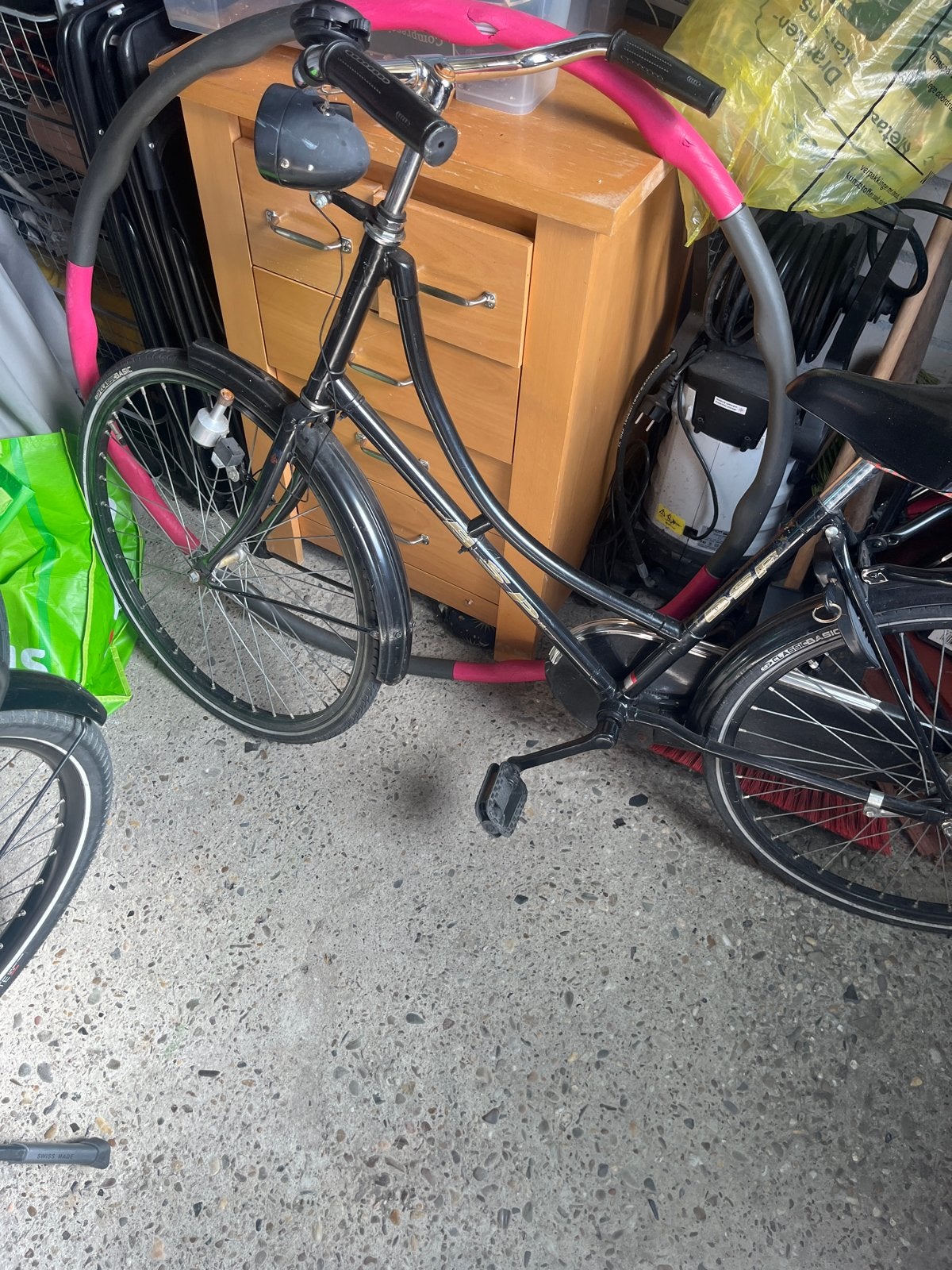 Damesfiets - Zwart/Roze - Gebruikt, Overige merken, Terugtraprem, Ophalen of Verzenden, 53 tot 56 cm