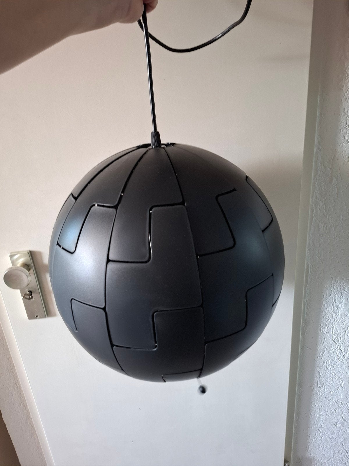 Ikea PS 2014 hanglamp zwart, Ophalen, Modern, Industrieel, E27 (groot), Kunststof
