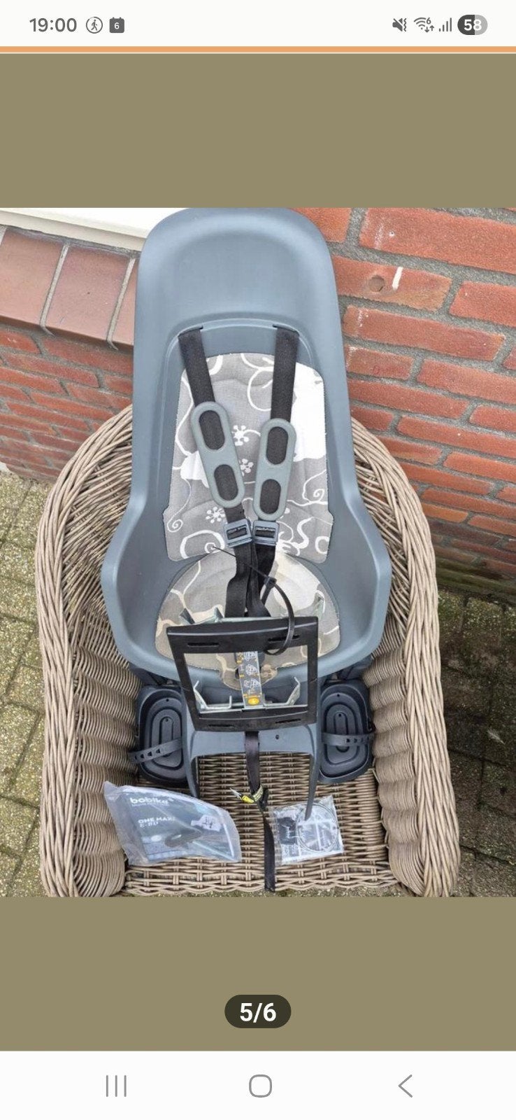 Fietsstoel ! ️, Ophalen, Zo goed als nieuw