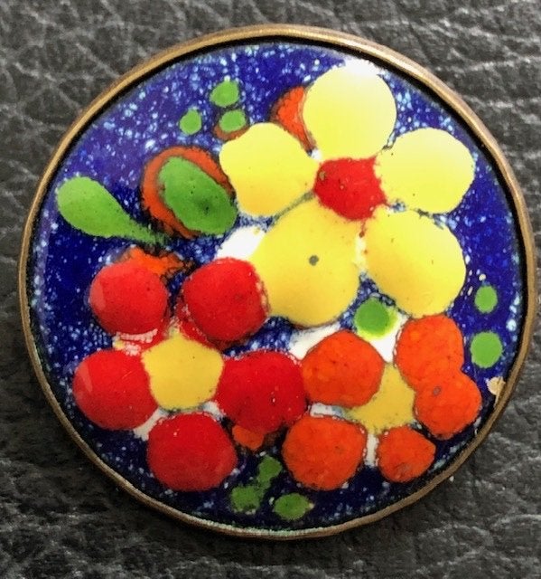 Vintage Broche emaille Joop Schilt, Ophalen of Verzenden, Gebruikt, Overige materialen