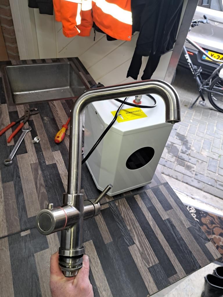 Kokend waterkraan set met boiler en filter, Witgoed en Apparatuur, Thuistaps, Ophalen, Gebruikt, Overige merken