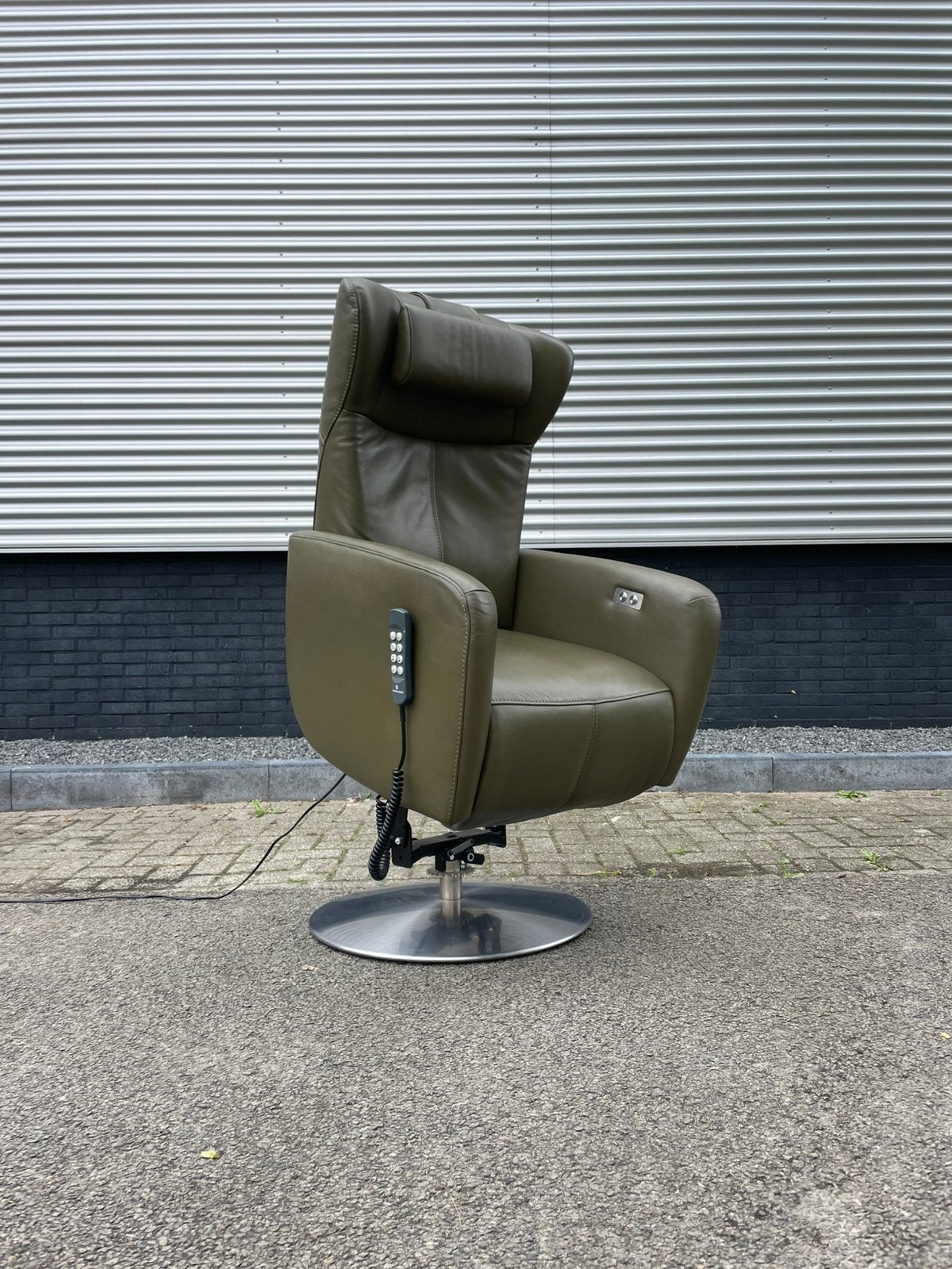 Prominent sorisso sta op stoel / relax fauteuil leer, Minder dan 75 cm, Ophalen of Verzenden, 50 tot 75 cm, A