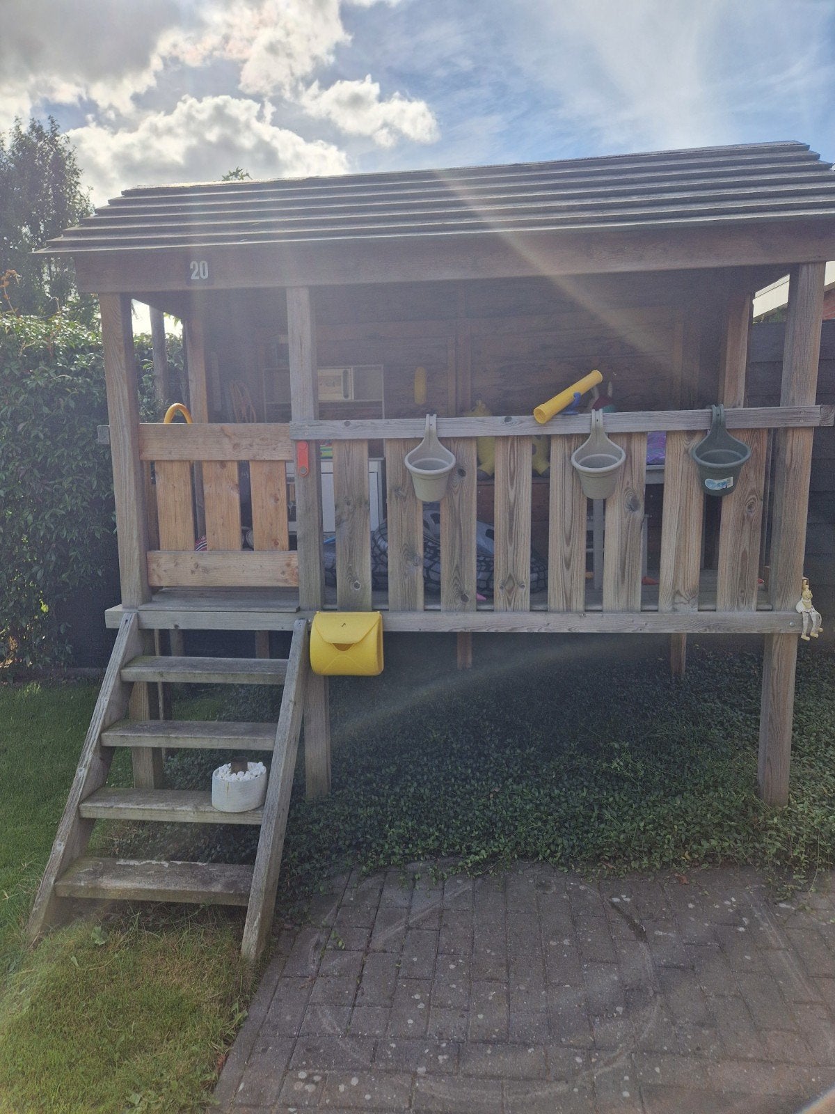 Houten speelhuisje voor kinderen, Ophalen, Gebruikt, Hout