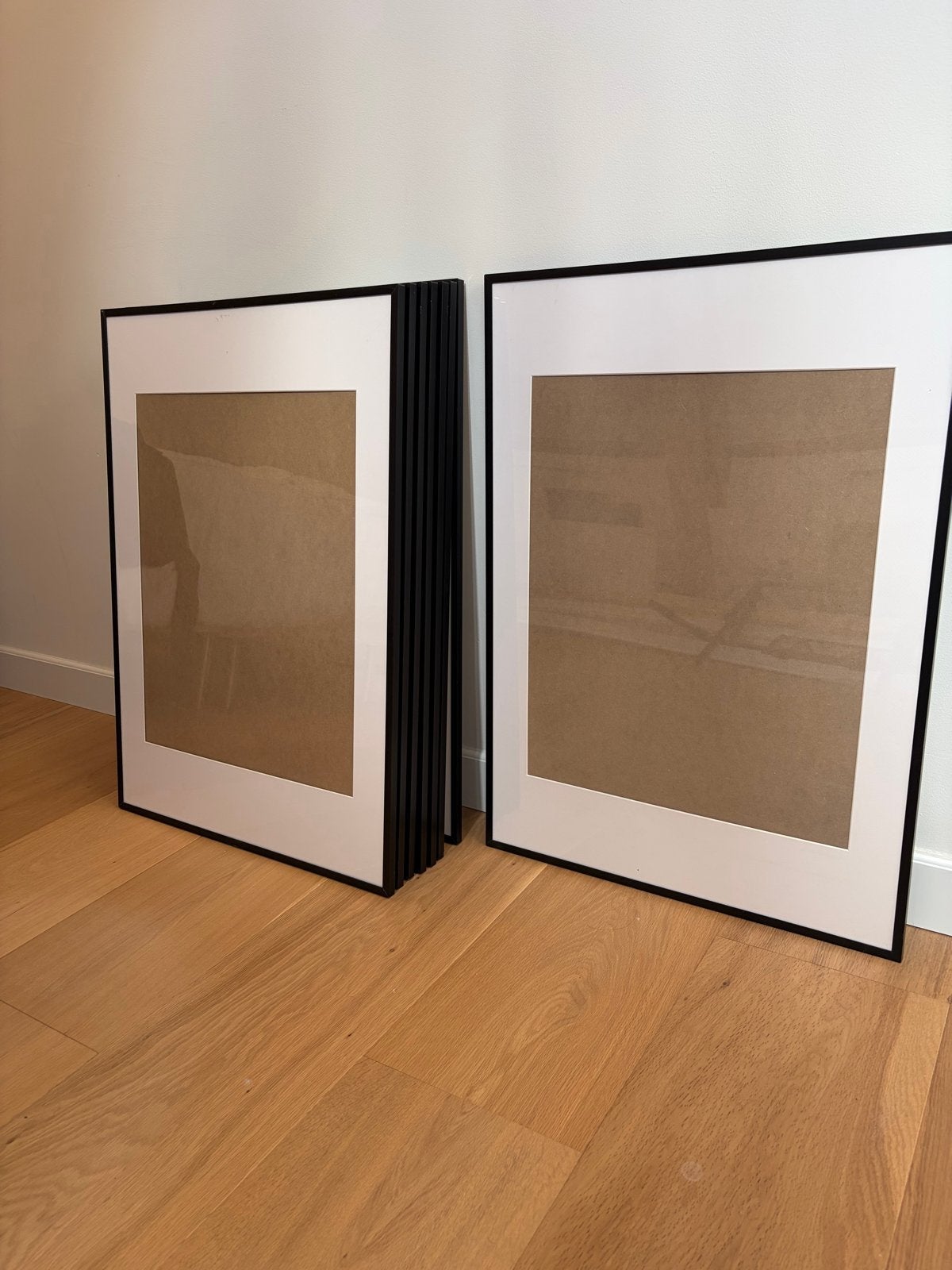 Lomviken IKEA lijst zwart 50x70 cm (8 stuks), Ophalen, Gebruikt, Metaal of Aluminium, 75 cm of meer