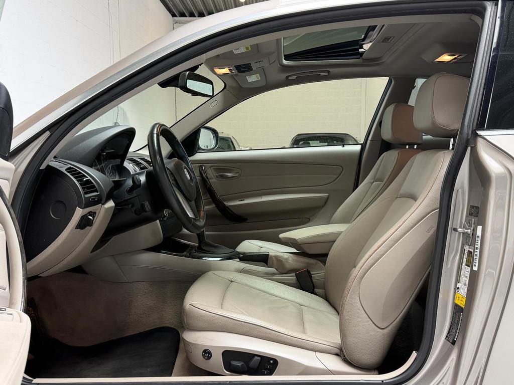 BMW 1-serie Coupé 128i - schuifdak - leer - memory, 1-Serie, Achterwielaandrijving, Gebruikt, Beige
