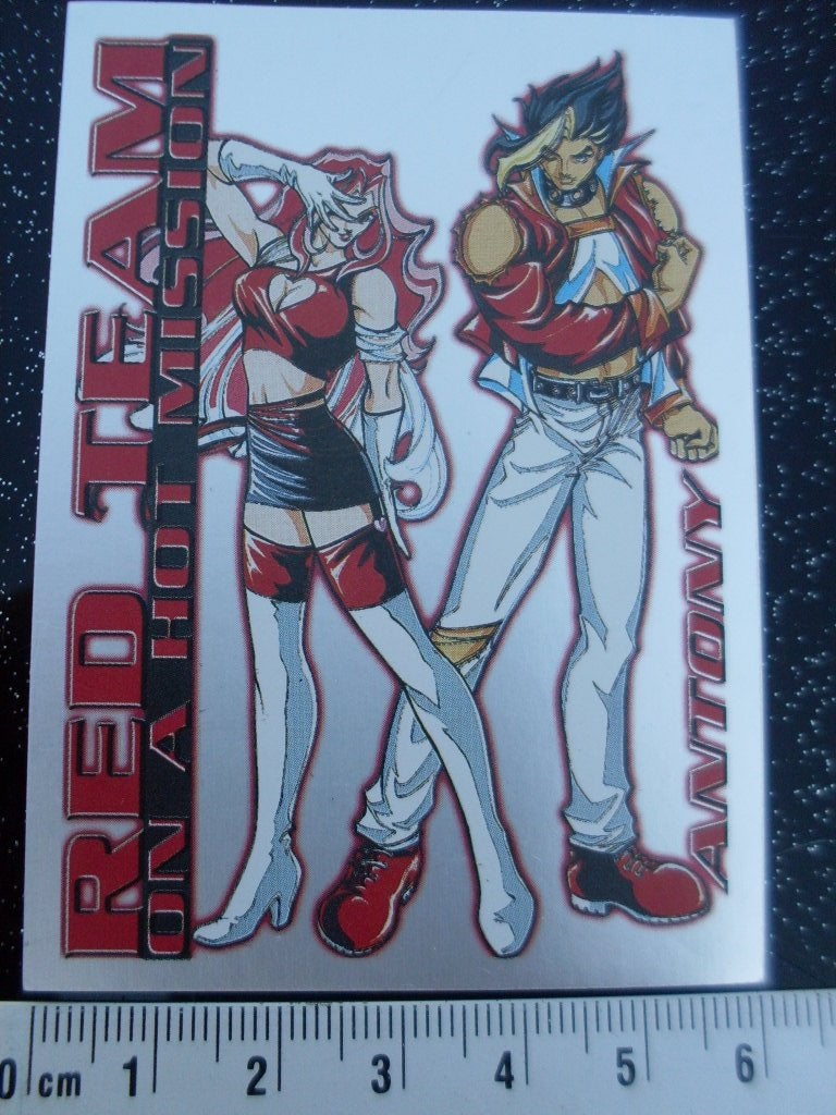 panini sticker red team on a hot mission antony, Verzenden, Zo goed als nieuw, Overige typen