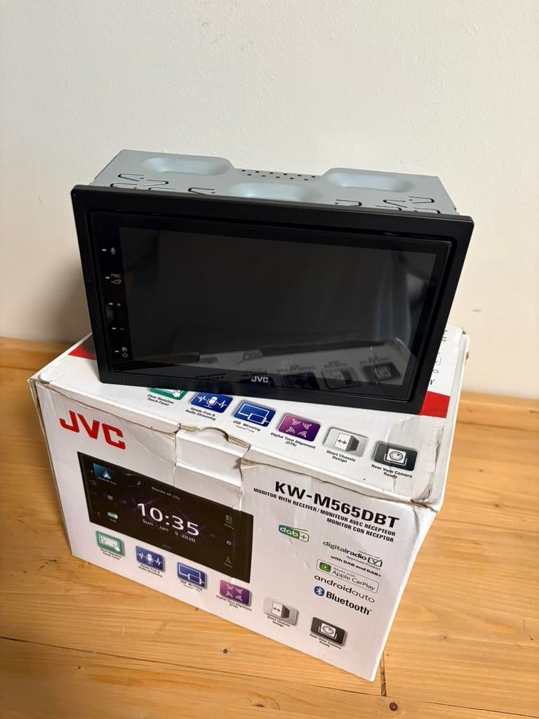 JVC KW-M565DBT carplay, Android auto, Bluetooth, Dab+, Auto diversen, Ophalen of Verzenden, Gebruikt