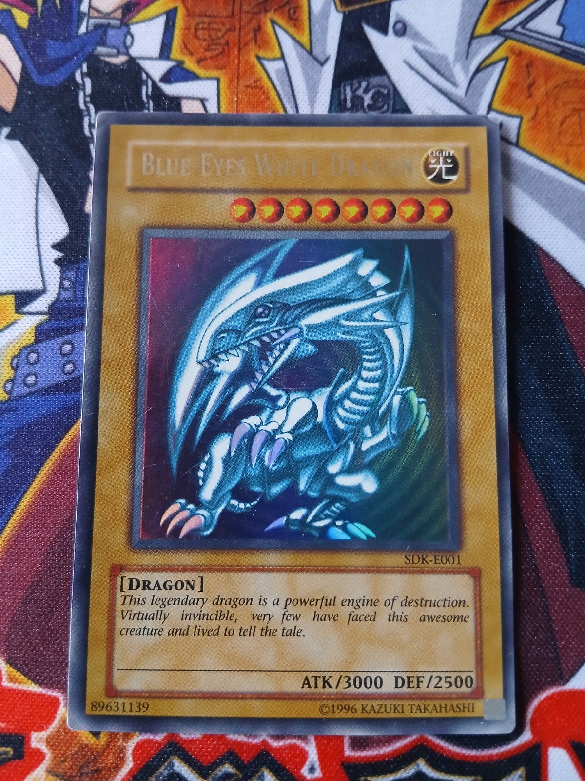 Blue-Eyes White Dragon - Ultra Rare SDK Starter Deck: Kaiba, Ophalen of Verzenden, Gebruikt, Foil