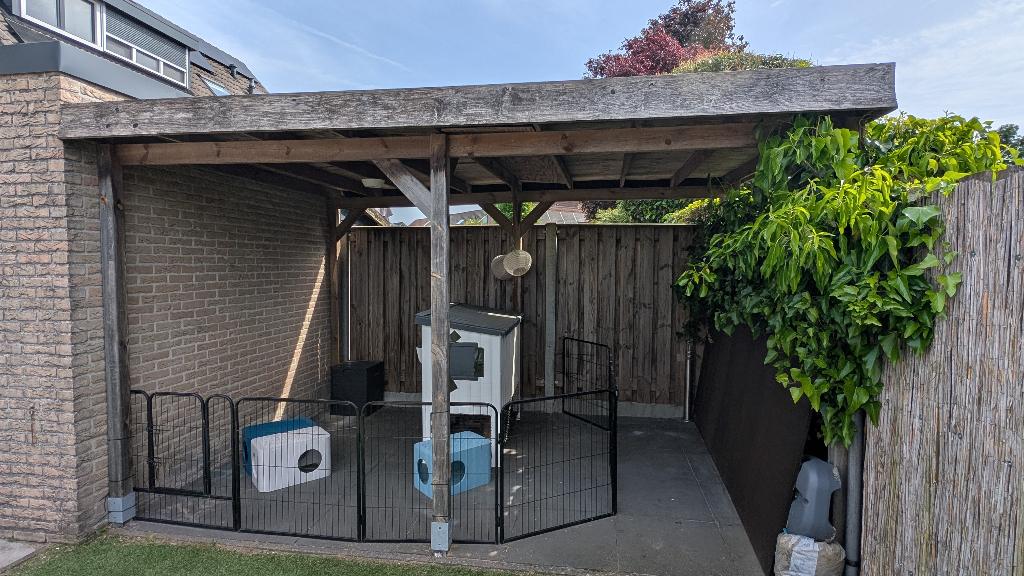 Overkapping met EPDM dakleer. Gratis af te halen., Tuin en Terras, Overkappingen, Ophalen, Gebruikt, Veranda