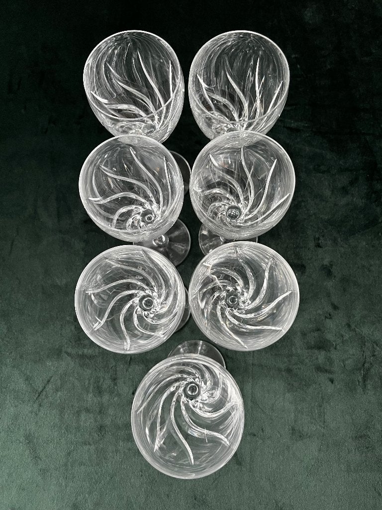 7 st. kristallen Wedgwood Toscane Rode wijnglazen van AH, Glas of Glazen, Nieuw, Ophalen of Verzenden, Glas