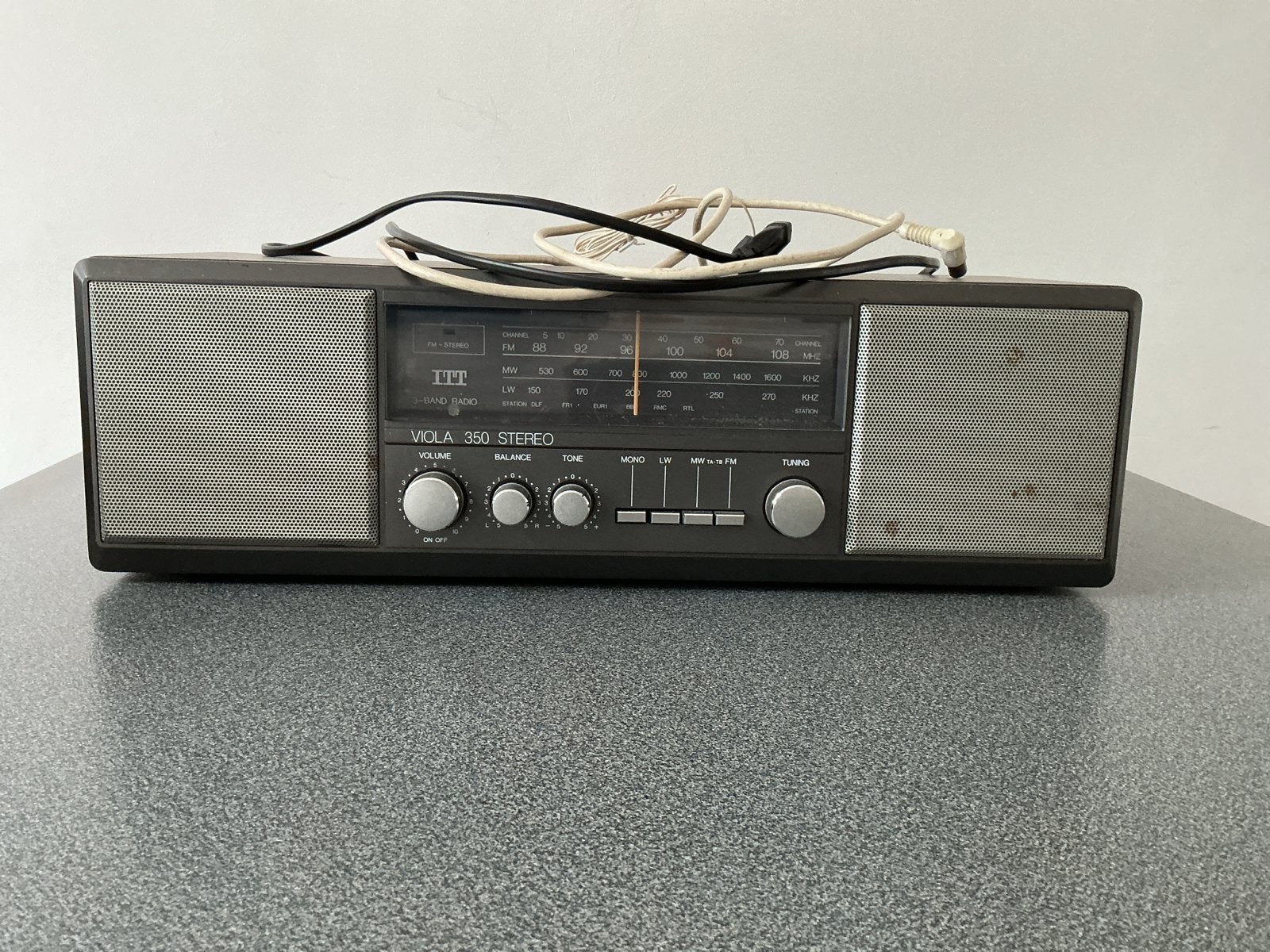 ITT Viola 350 Stereo Radio - Bruine Kast, Ophalen of Verzenden, Gebruikt, Radio