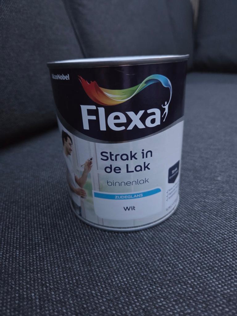 Flexa Strak in de Lak Binnenlak Zijdeglans Wit NIEUW, Wit, Nieuw, Ophalen of Verzenden, Lak