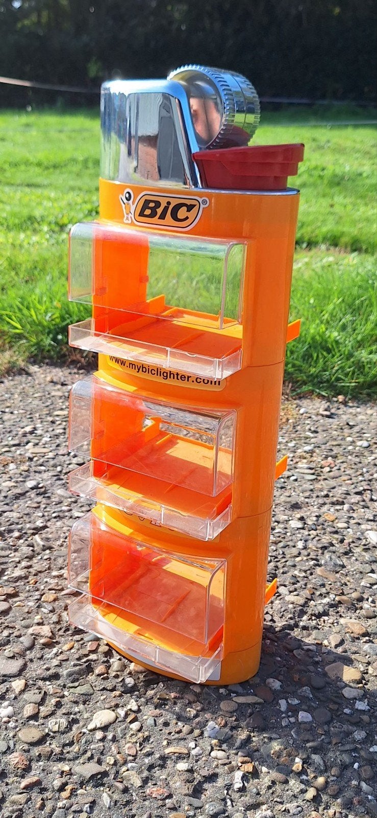 Bic shopdisplay, toonbankdisplay voor aanstekers, als nieuw!, Gebruikt, Gebruiksvoorwerp, ., Ophalen of Verzenden