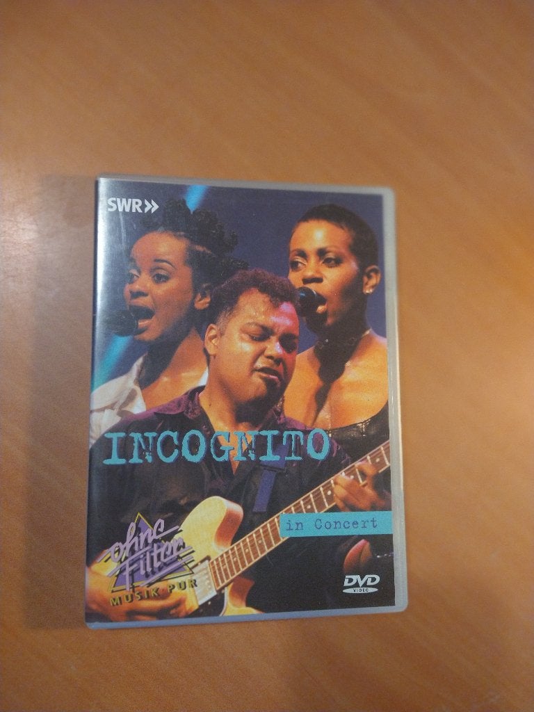 DVD Incognito in Concert, Alle leeftijden, Ophalen of Verzenden, Zo goed als nieuw, Concert