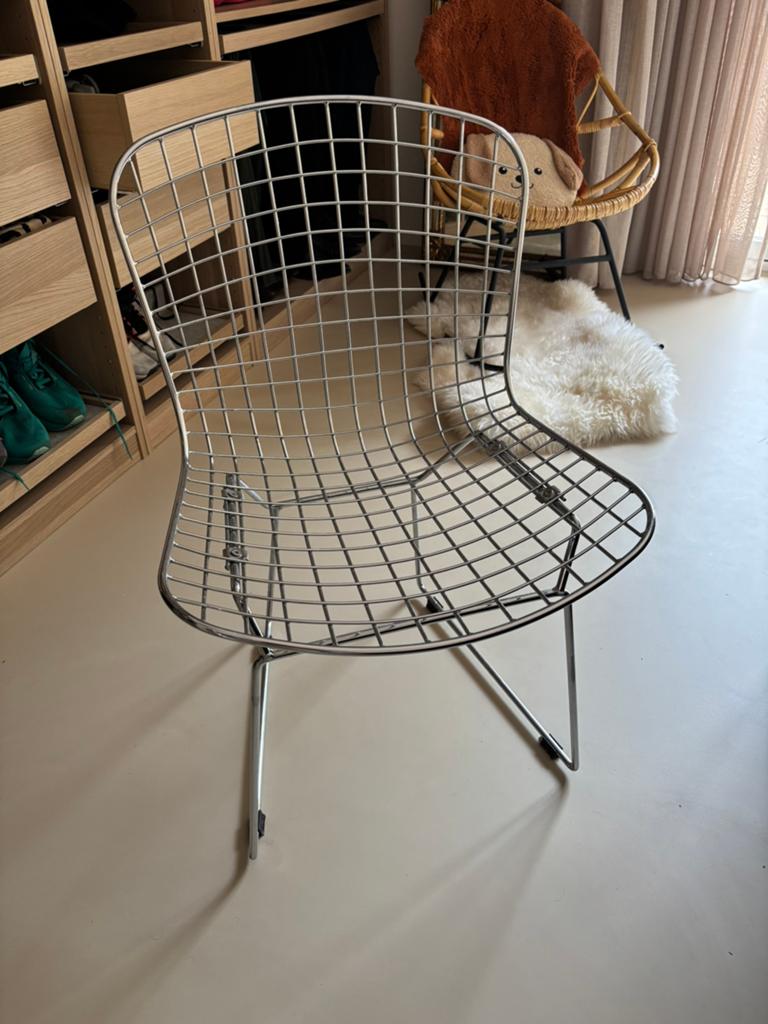 4 bertoia eetkamerstoelen, Ophalen, Bertoia, Gebruikt, Vier