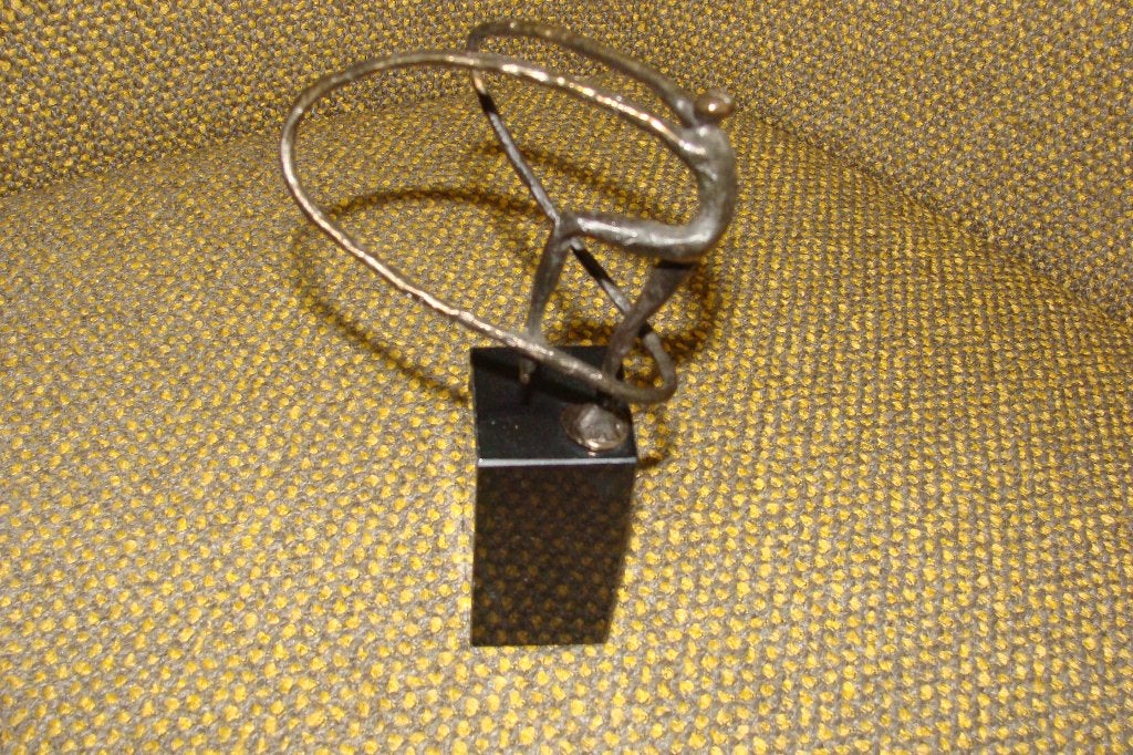 BRONZEN DANZERESSEN  CAN ??, Antiek en Kunst, Minder dan 20 cm, Gepatineerd, Ophalen of Verzenden, Brons