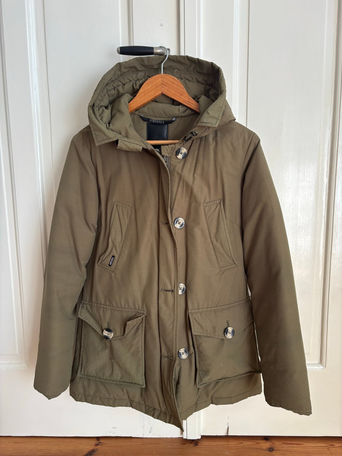 Airforce groene winterjas maat S, Ophalen of Verzenden, Gedragen, Maat 36 (S), Groen