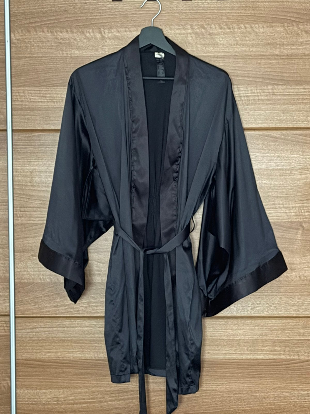 Esmara Lingerie kimono zwart satijn maat m (40/42), Ophalen of Verzenden, Zo goed als nieuw