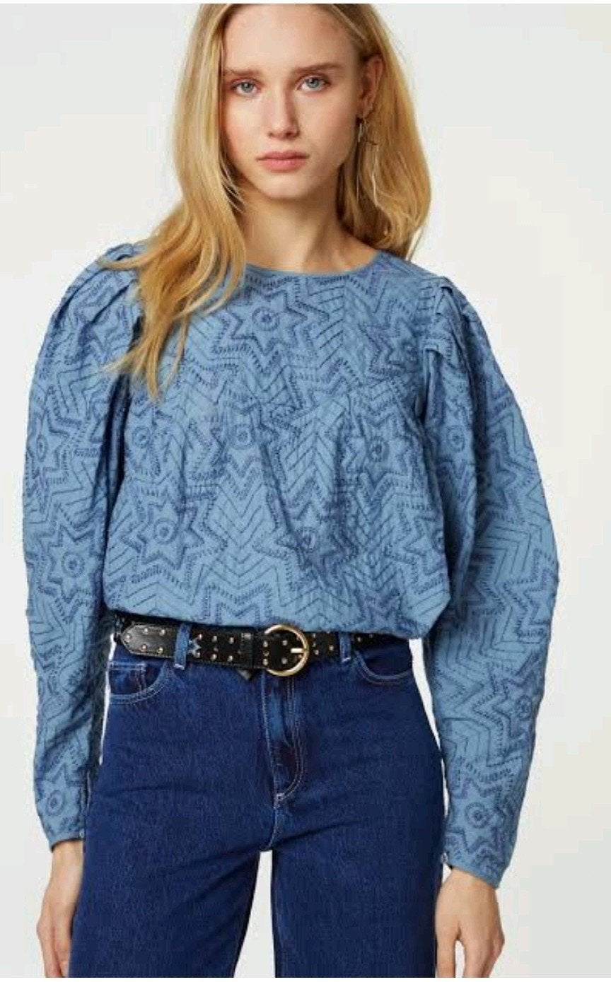Fabienne Chapot Mya top/ blouse maat 40 *nieuw *, Maat 38/40 (M), Blauw, Nieuw, Ophalen of Verzenden