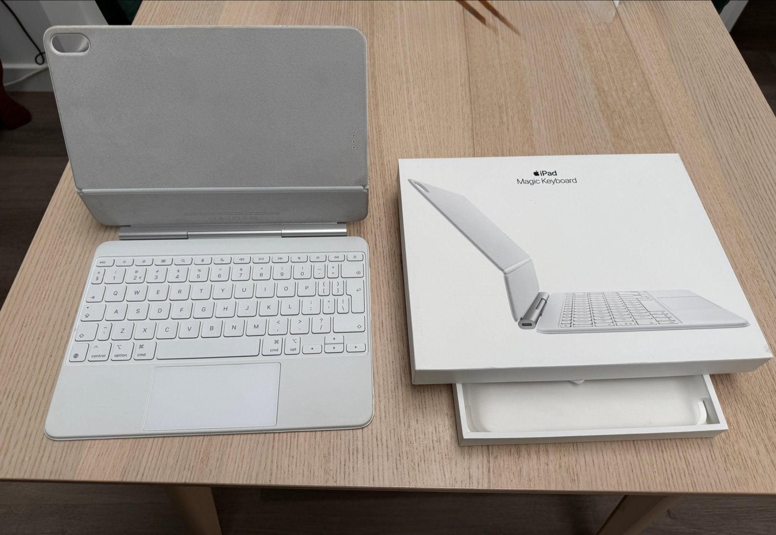 Apple Magic Keyboard voor iPad Air 10.9 inch (Model A3339), Computers en Software, Apple iPads, Wit, Apple iPad Air, 11 inch, Ophalen of Verzenden