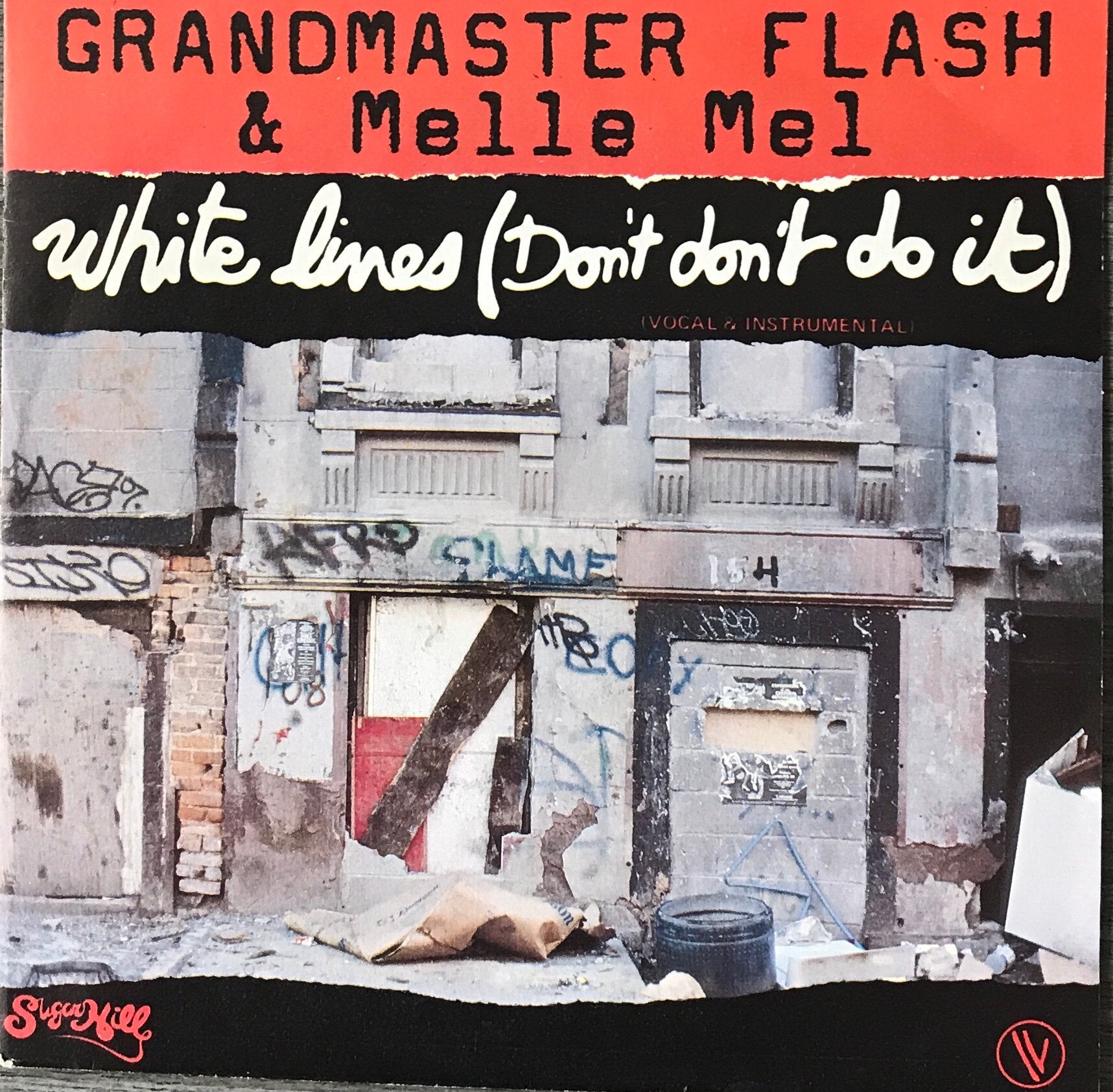 GRANDMASTER FLASH & Melle Mel-White lines(83)ALS NW(Tip/UK60, Verzenden, Zo goed als nieuw, 7 inch