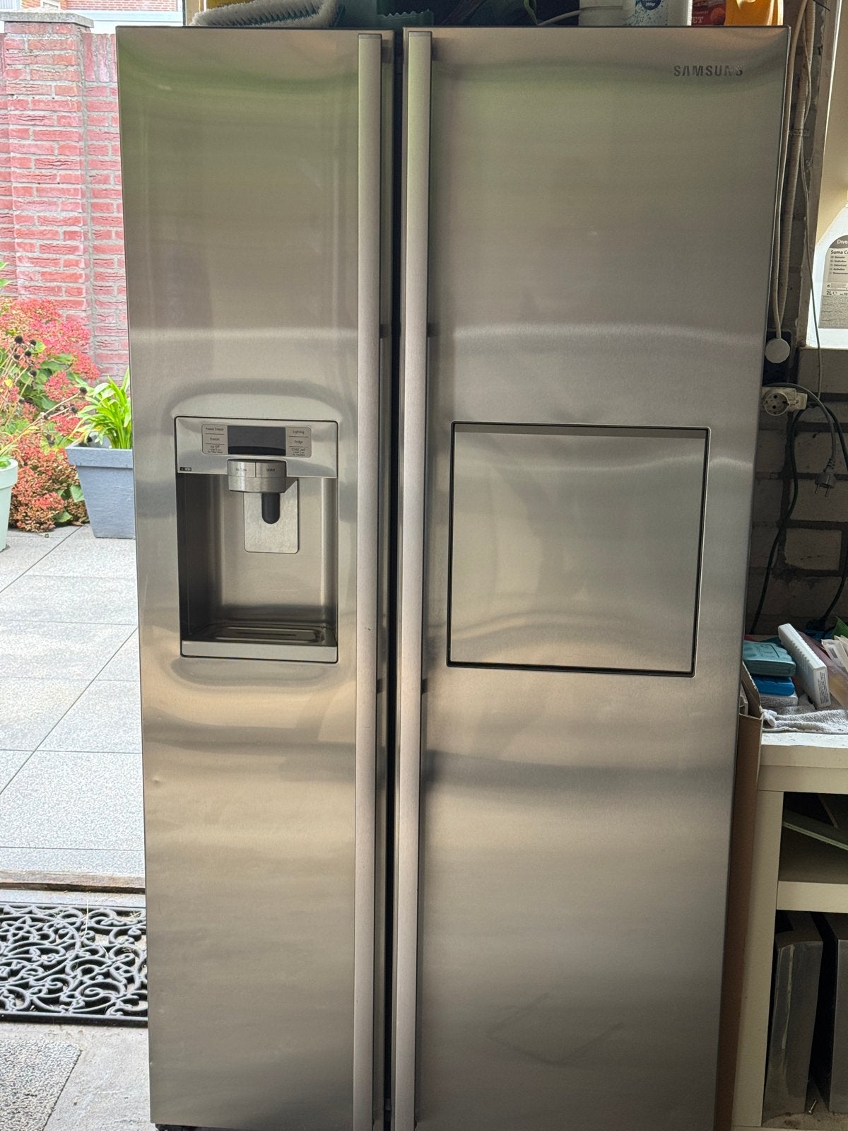 Samsung Amerikaanse Koel/Vries met IJsblokjesmachine RVS, Ophalen, Gebruikt, 200 liter of meer, 60 cm of meer
