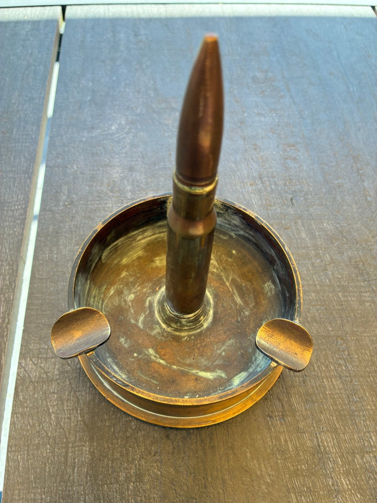 Unieke messing asbak met kogeldesign - Vintage stijl, Ophalen of Verzenden, Gebruikt, Asbak