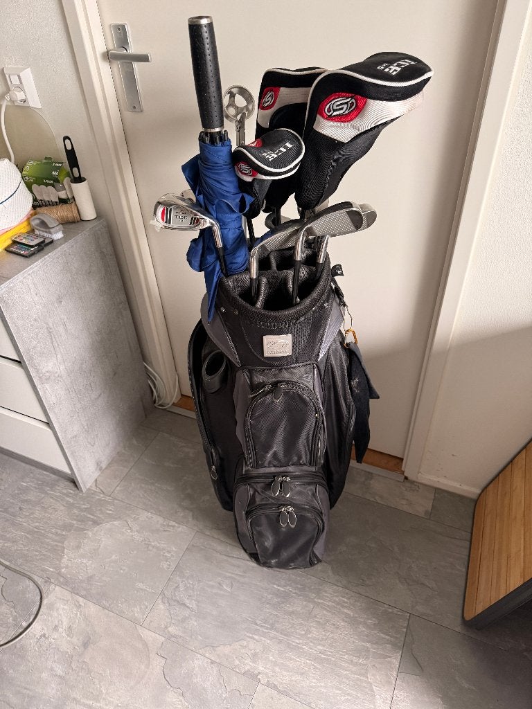 Complete Golfset Skymax + Trolley + Geox Golfschoenen 43, Ophalen, Zo goed als nieuw, Set, Overige merken