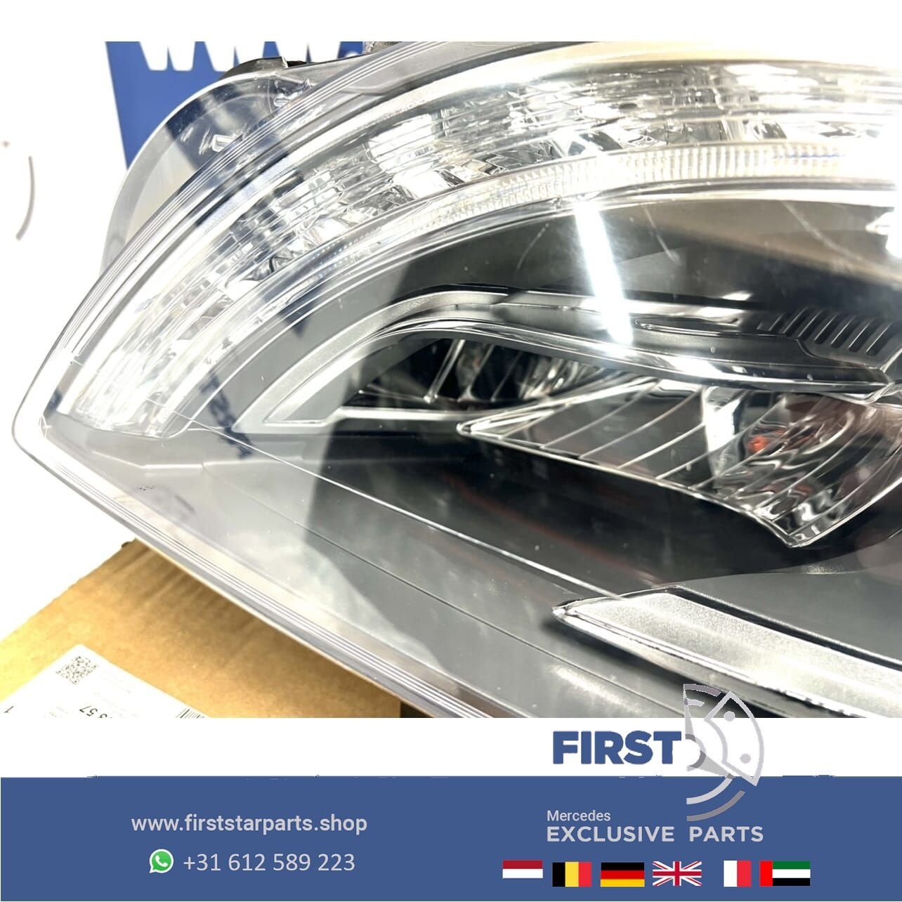 A1668207259 W166 ML ILS LED KOPLAMP LINKS Mercedes 2011-2015, Gebruikt, -, Ophalen of Verzenden, -