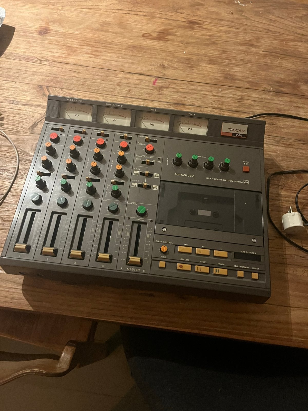 Tascam Portastudio 244 4-sporen cassetterecorder, Ophalen, Gebruikt, Minder dan 5 kanalen