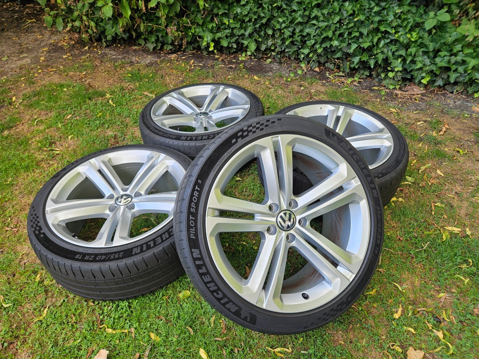 Vw Tiguan R line 19inch 5x112 Mallory velgen, Gebruikt, 255 mm, Banden en Velgen, Personenwagen