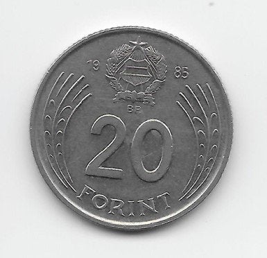 Hongarije 20 forint 1985 KM# 630, Verzenden, Hongarije, Losse munt