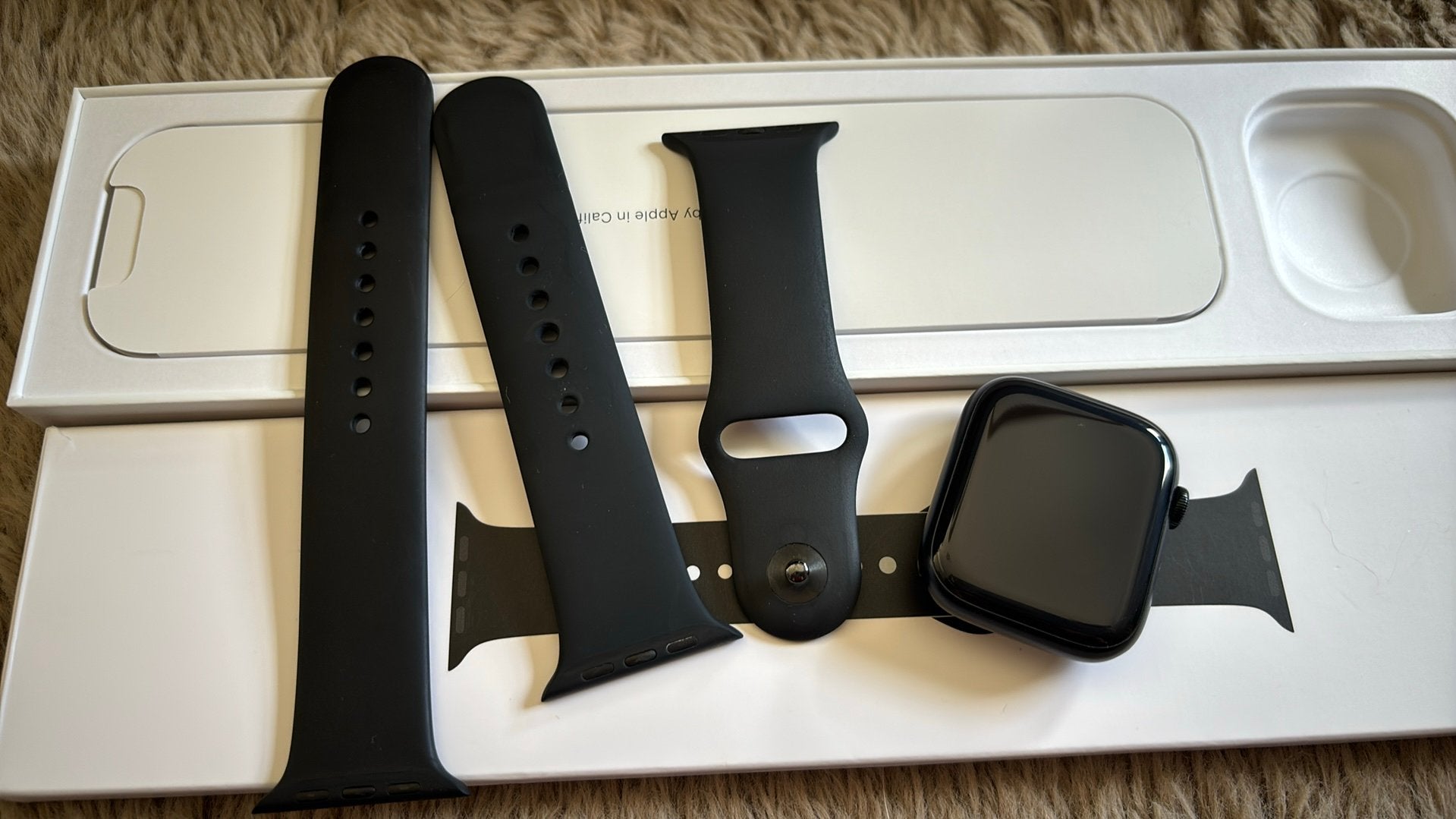 Apple Watch 8 - Midnight Aluminum Case 45mm, Ophalen, Zo goed als nieuw, Zwart, IOS