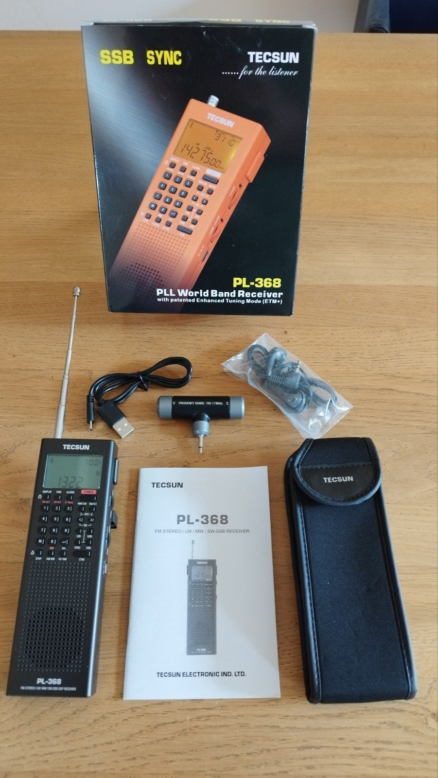 Tecsun PL-368 SW/SSB Wereldontvanger - Nieuw, Ophalen of Verzenden, Nieuw, Wereldontvanger