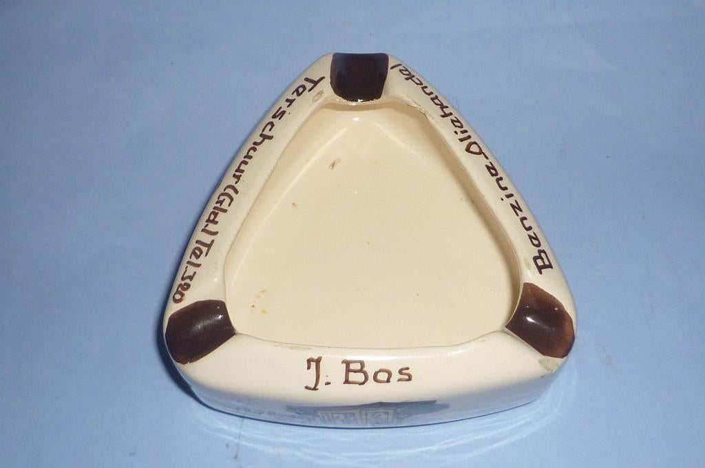 Benzine en Oliehandel J. Bos Terschuur (Barneveld) Tel. 380, Ophalen of Verzenden, Gebruikt, Asbak